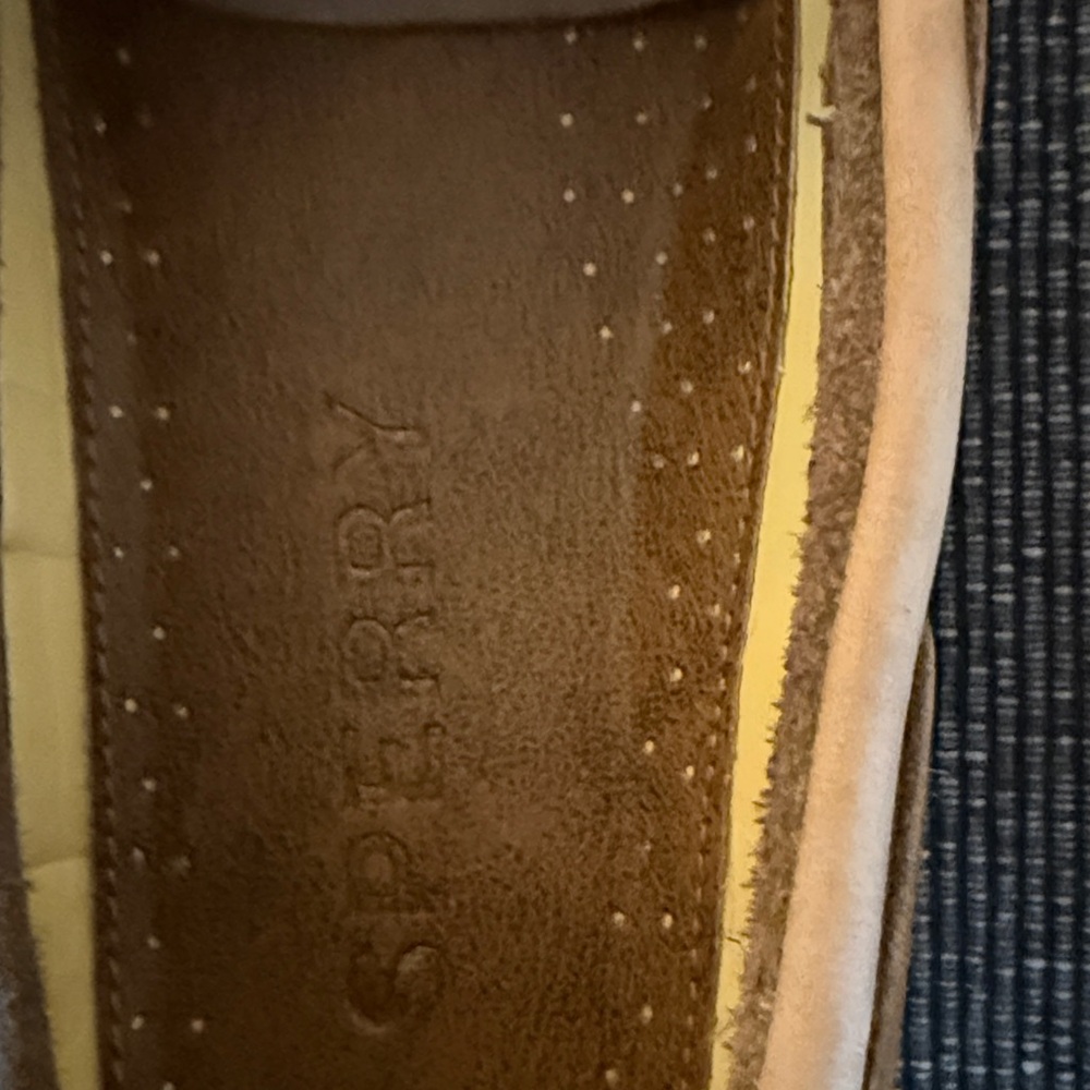 Sperry Tan Leather Lace-Up Shoes - Picture 2 of 4